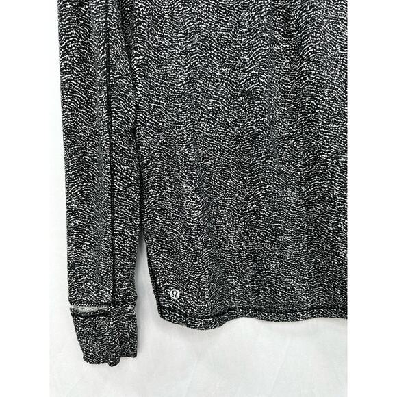 Lululemon Heathered Black 1/2 Zip Long Sleeve Pullover size 10 - Picture 11 of 11